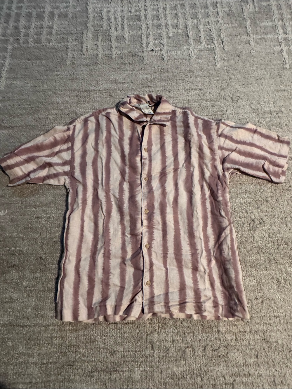 H and M x rop von mierlo kids camp collar button down size US8